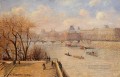 la terraza elevada del pont neuf 1902 Camille Pissarro Paisajes arroyo